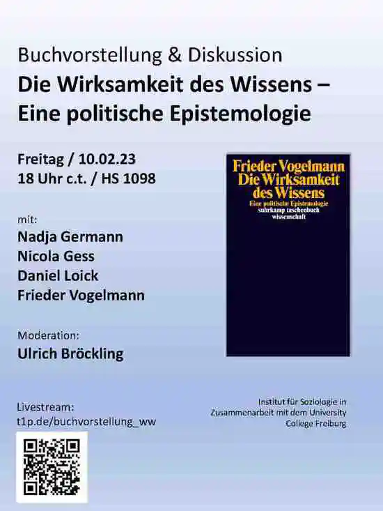 *Die Wirksamkeit des Wissens.* Buchvorstellung und Diskussion