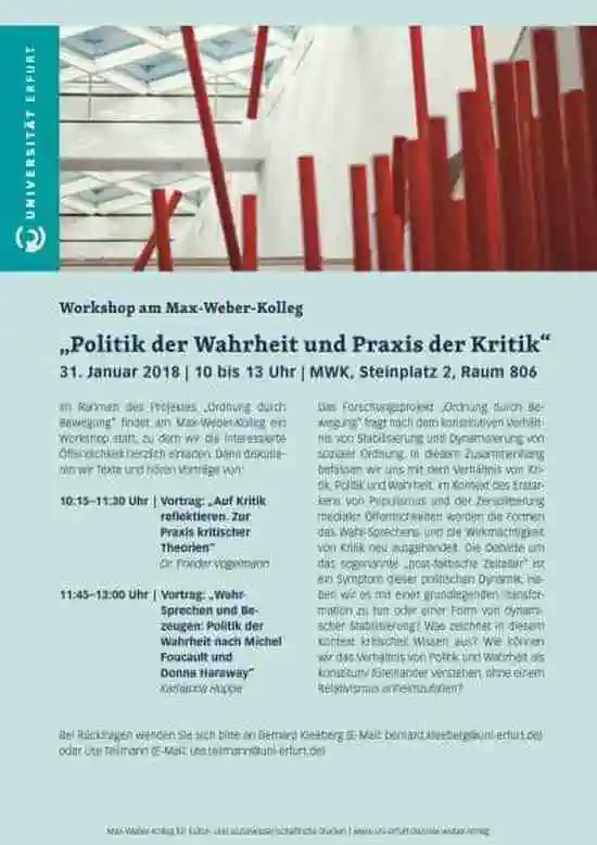 Politik der Wahrheit und Praxis der Kritik