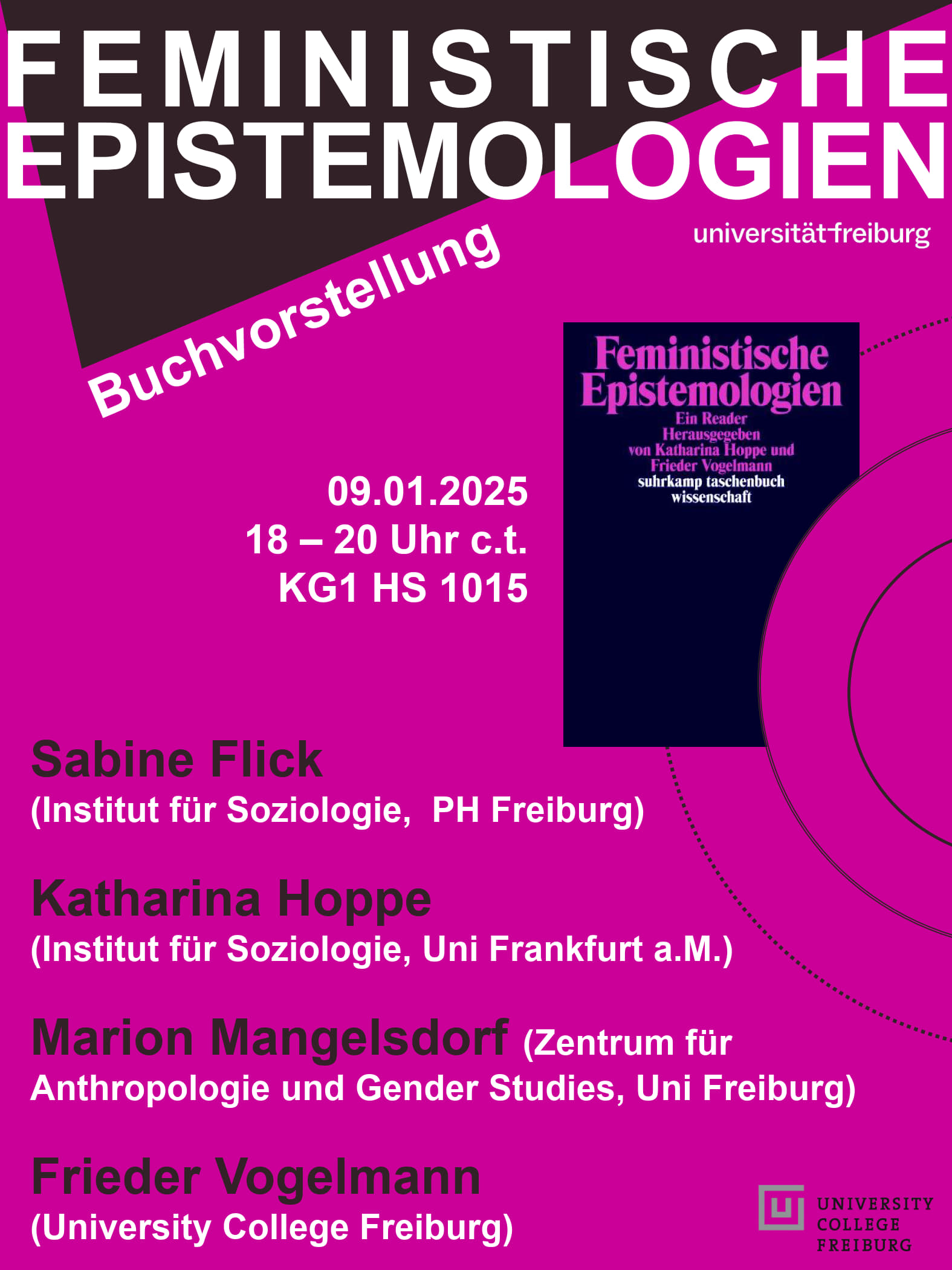 Buchvorstellung Katharina Hoppe/Frieder Vogelmann (Hrsg.): *Feministische Epistemologien. Ein Reader*